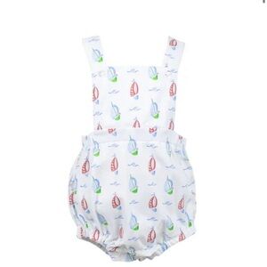 NWT Girl Sawyer Sailboat Cross Back Bubble by The Proper Peony 12M